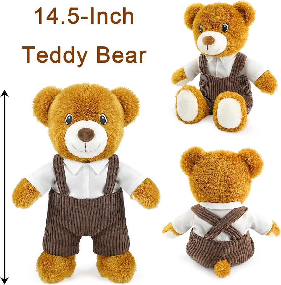 Lindo oso de peluche de 14.5 pulgadas, suave oso de peluche de Pasc...