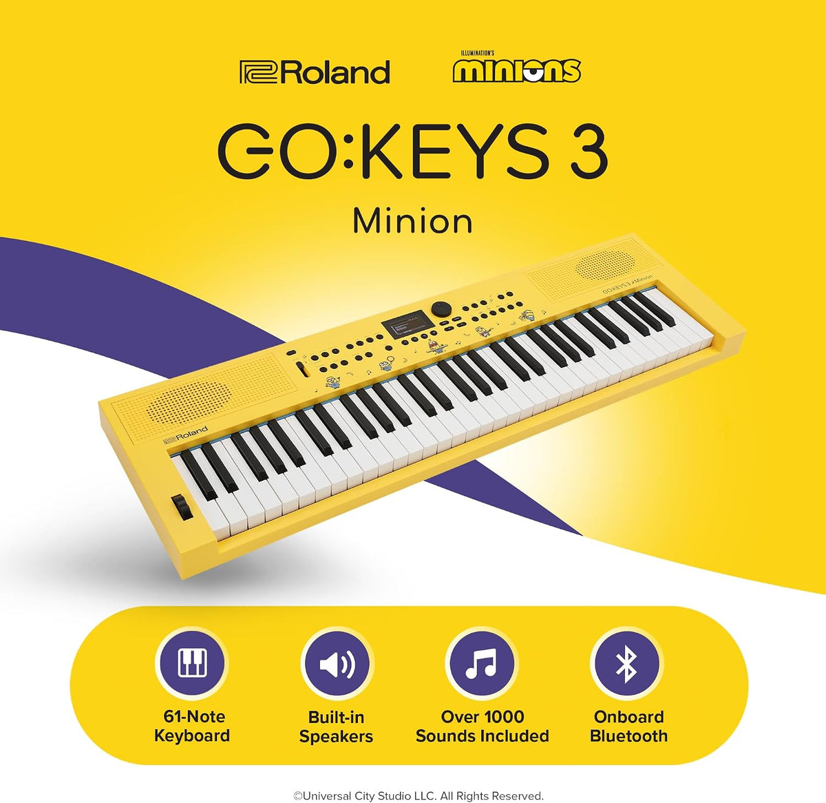 Roland GO:KEYS 3 Minion Teclado de creación de música de 61 notas