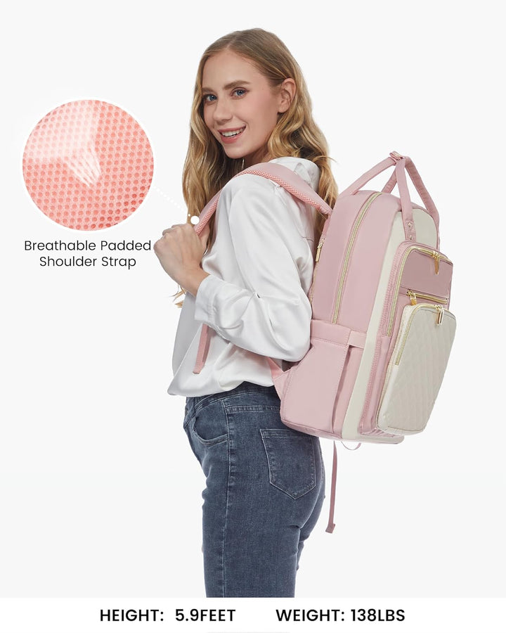 LOVEVOOK Mochila para computadora portátil para mujer, mochila para...