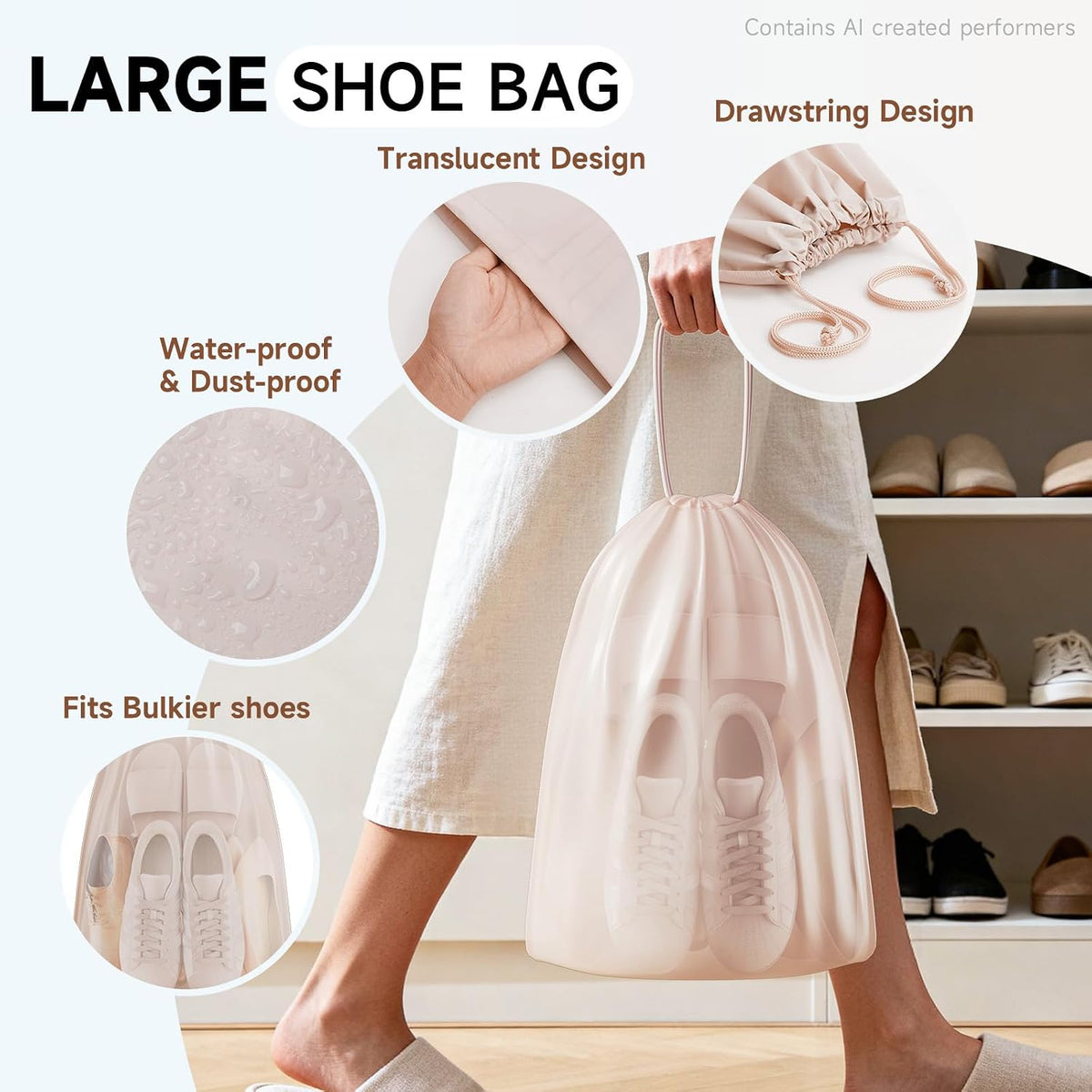 OlarHike - Cubos de embalaje para viajes, regalos para mujeres y madres, organizador de maleta antidesgarros para equipaje con zapatos y bolsa de aseo colgante, artículos esenciales de vacaciones y