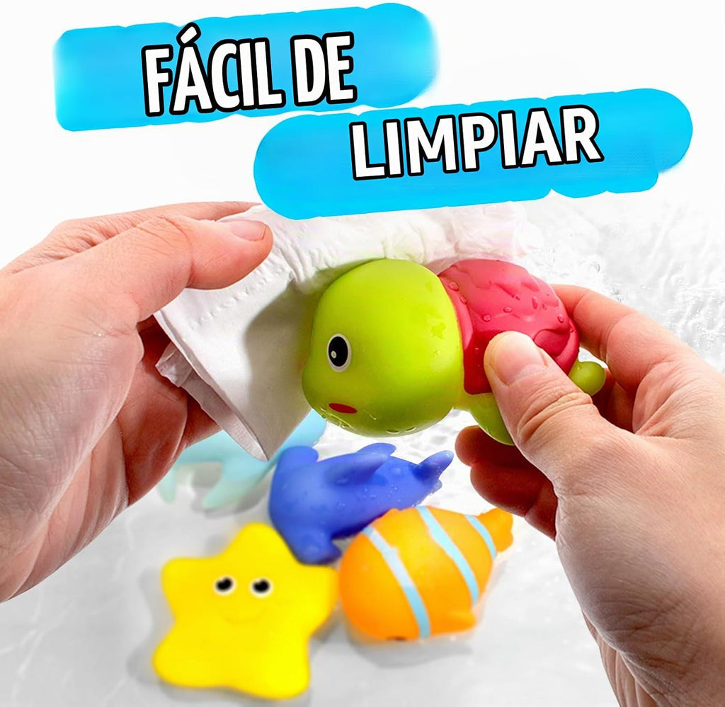 Juguetes de baño sin agujeros para 18 meses, juguetes de