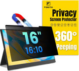 F FORITO Pantalla magnética de privacidad para laptop de 16 pulgada...