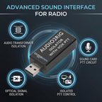 Aislador de tarjeta de sonido USB con control PTT, 0.1 in 4PIN