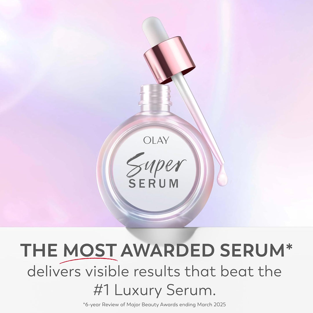 Olay Super Serum - Suero brillante para la cara, niacinamida activa...