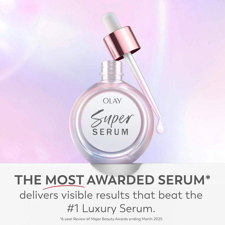 Olay Super Serum - Suero brillante para la cara, niacinamida activa...