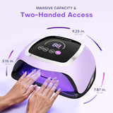 Lámpara de uñas UV, secador de uñas LED de 180 W para esmalte de ge...