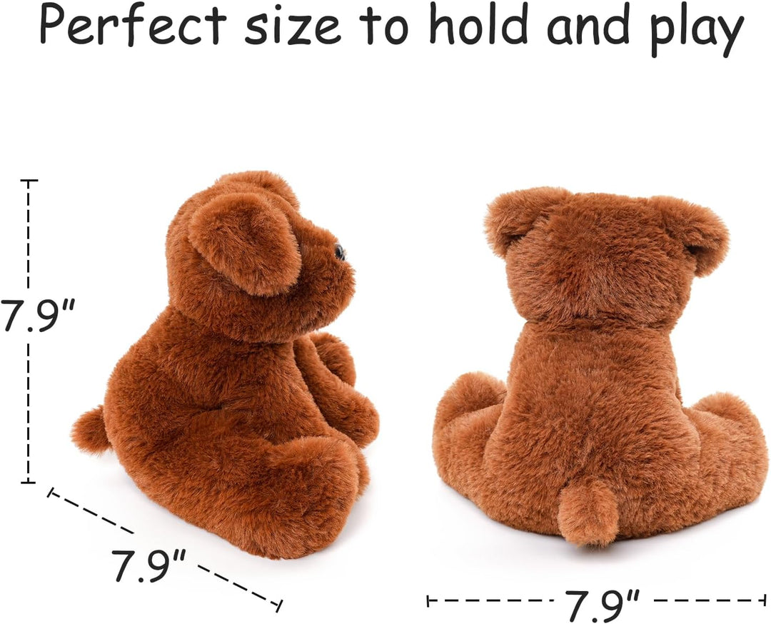 WEIGEDU Chocolate Labs Labrador - Animales de peluche, cachorros de...