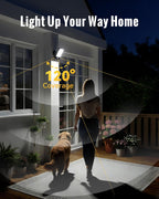 Luz exterior con sensor de movimiento de batería recargable