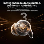 NE90 - Auriculares para dormir con funda de pantalla táctil inteligente de 0.11 oz, ultra pequeños, auriculares inalámbricos Bluetooth 6.0, aplicación de ruido blanco, cancelación de ruido ENC