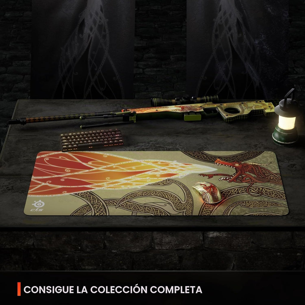 SteelSeries Ratón inalámbrico para juegos CS2 Dragon Lore Edition