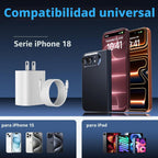 Cable USB C de carga rápida para iPhone 18 17 16 Pro Max de 10 pies de