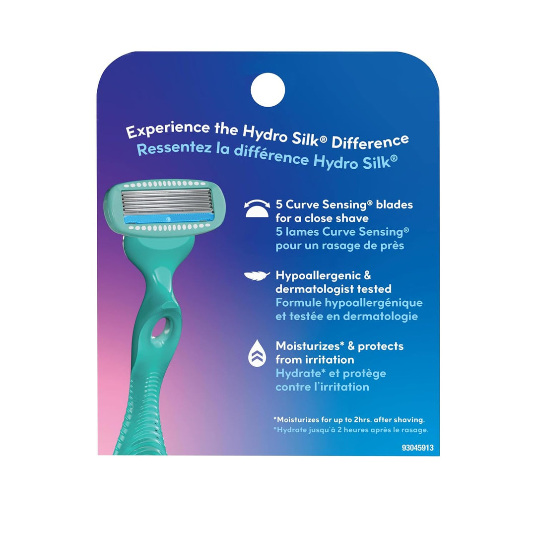 Schick Hydro Silk Recambios de cuchillas de afeitar sensibles, 6 un...