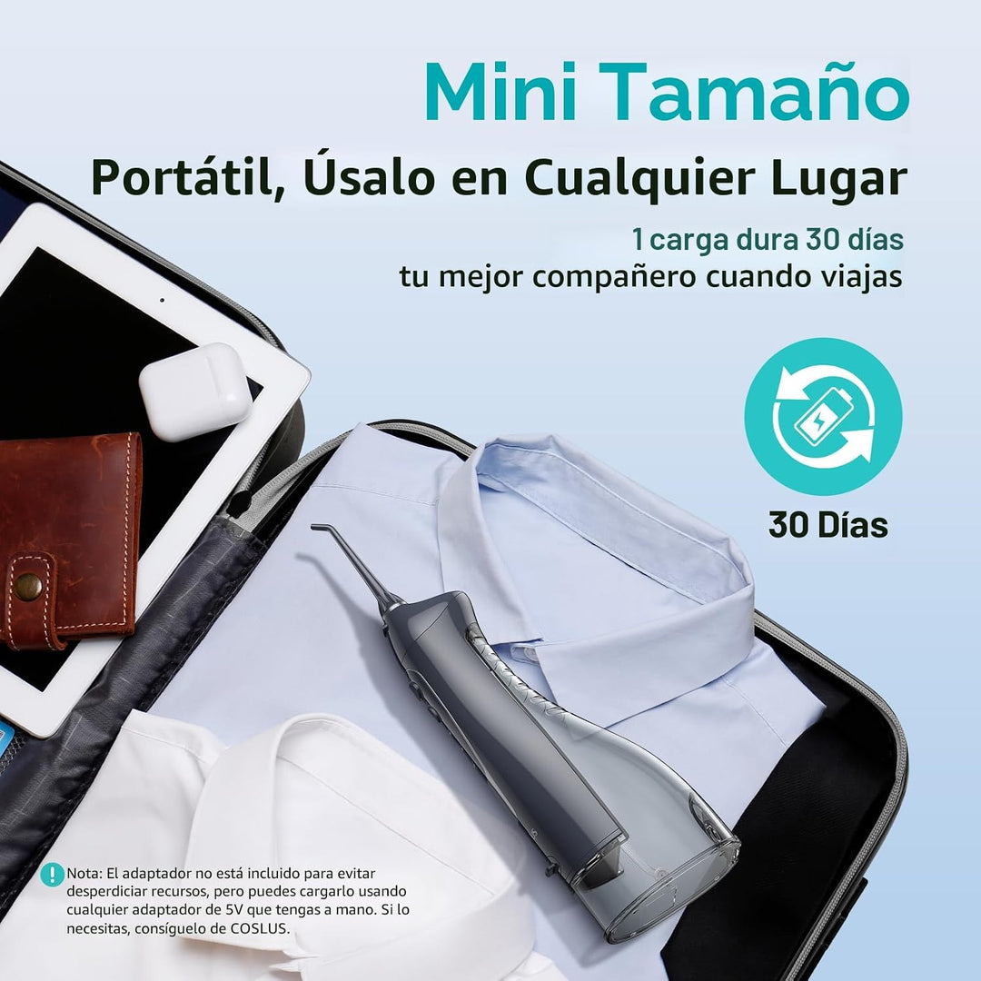 COSLUS Hilo Dental de Agua: Irrigador Oral Portátil Inalámbrico 300...