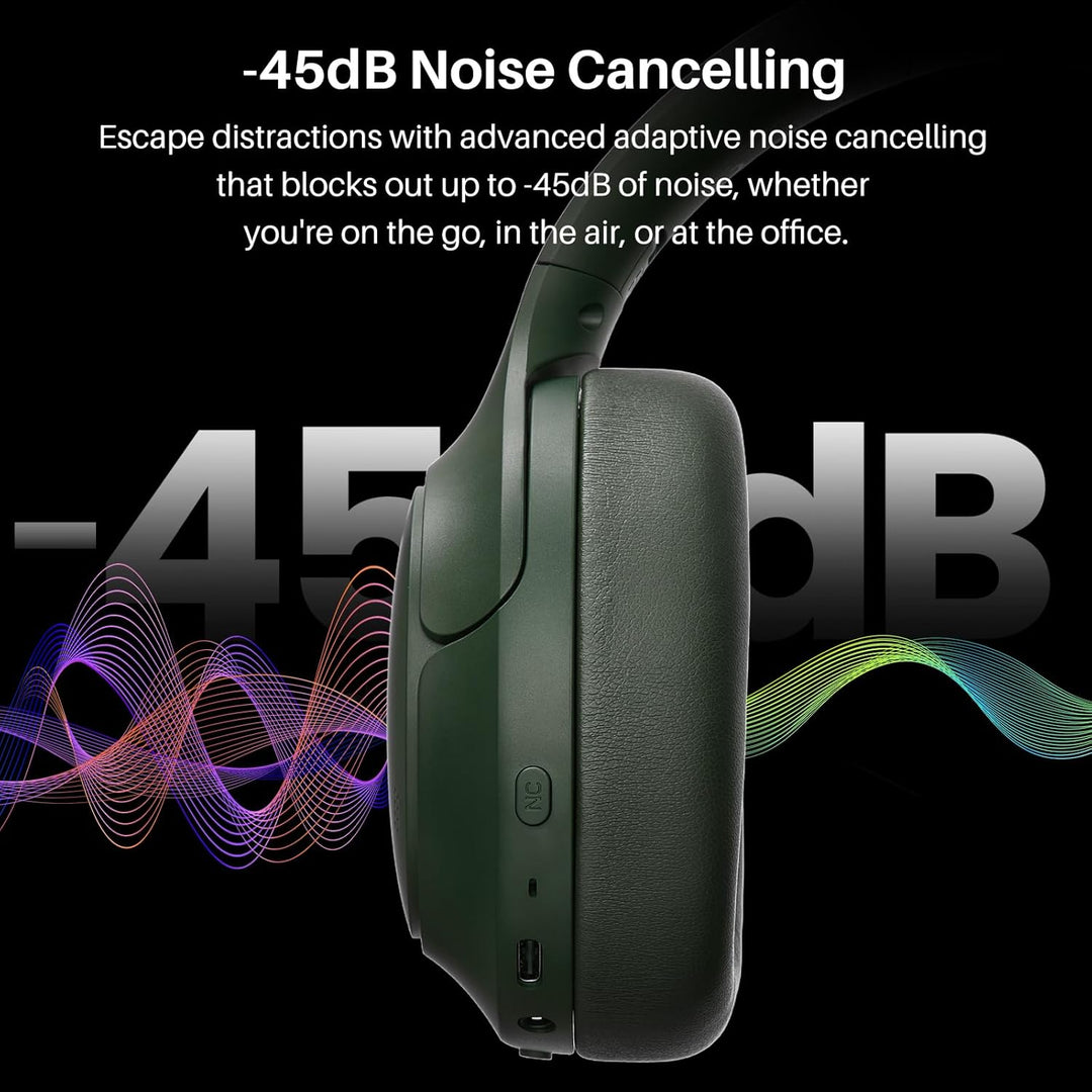 TOZO Auriculares híbridos HT3 con cancelación de ruido, batería de...