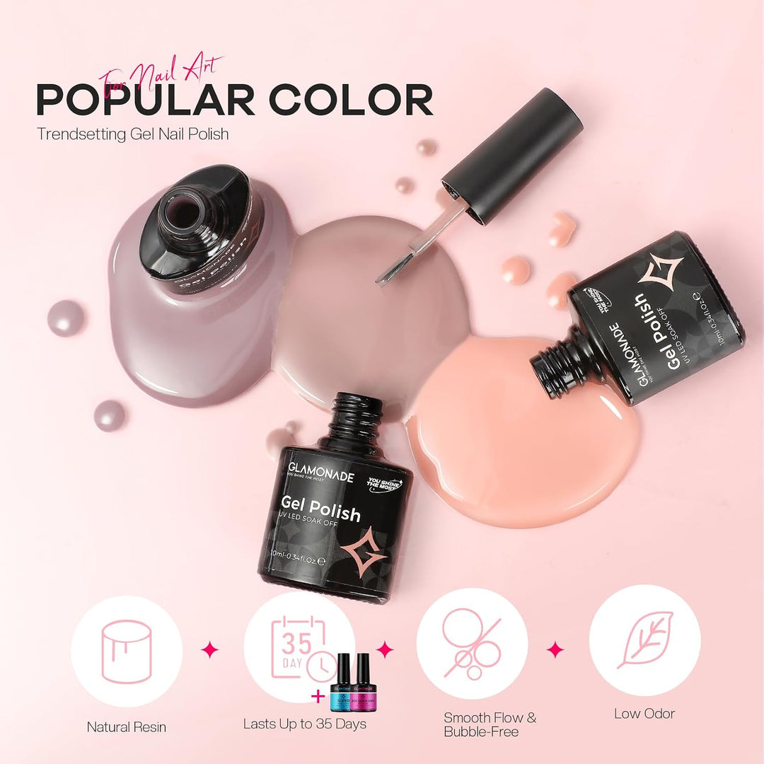 Kit de uñas acrílicas Glamonade para principiantes: juego profesion...