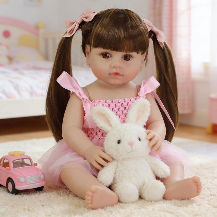 SCOM Muñecas Reborn realistas Niña - Muñeca bebé realista de 20 pul...