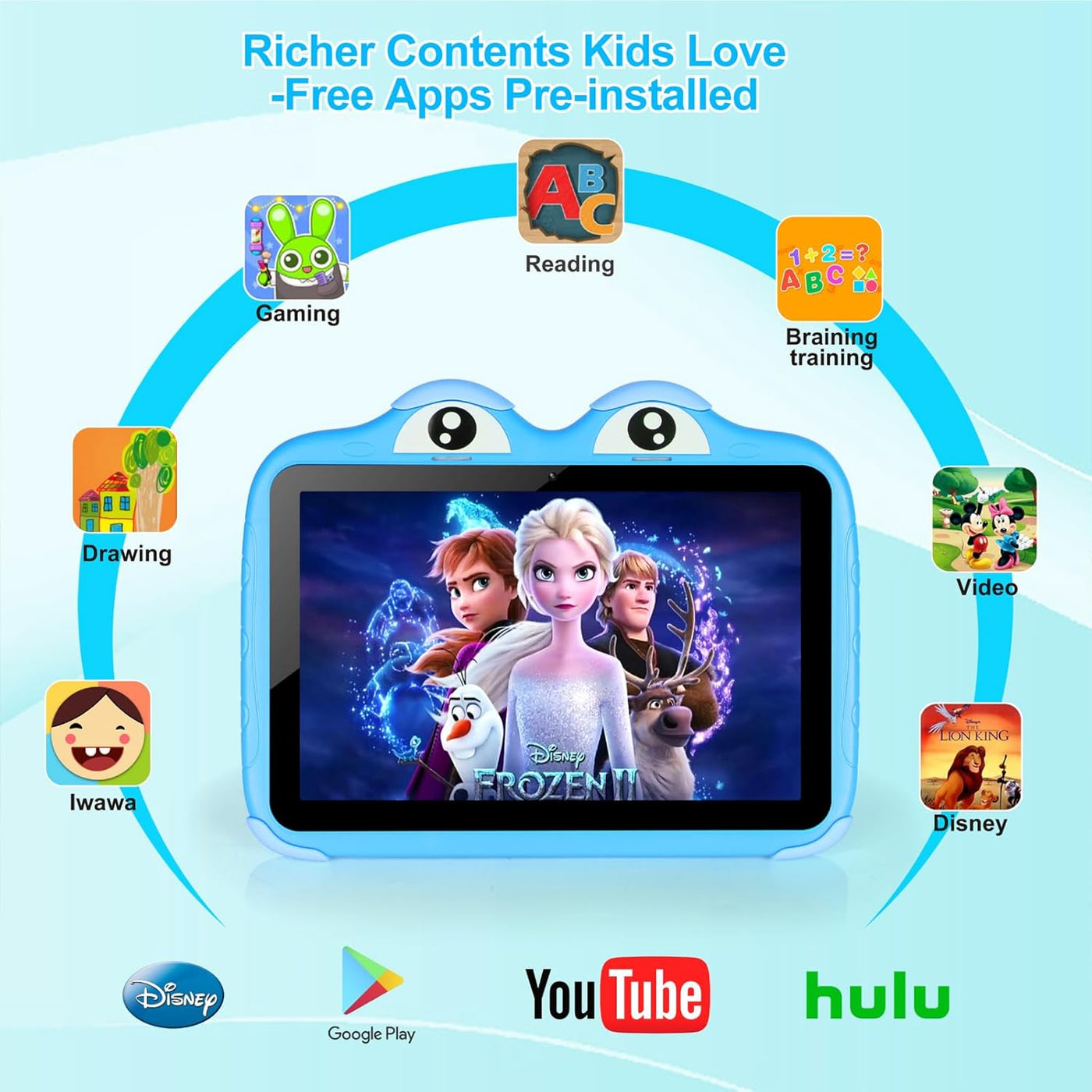 Tablet para niños de 10.1 pulgadas, Tablet Android 11 de 64GB para...