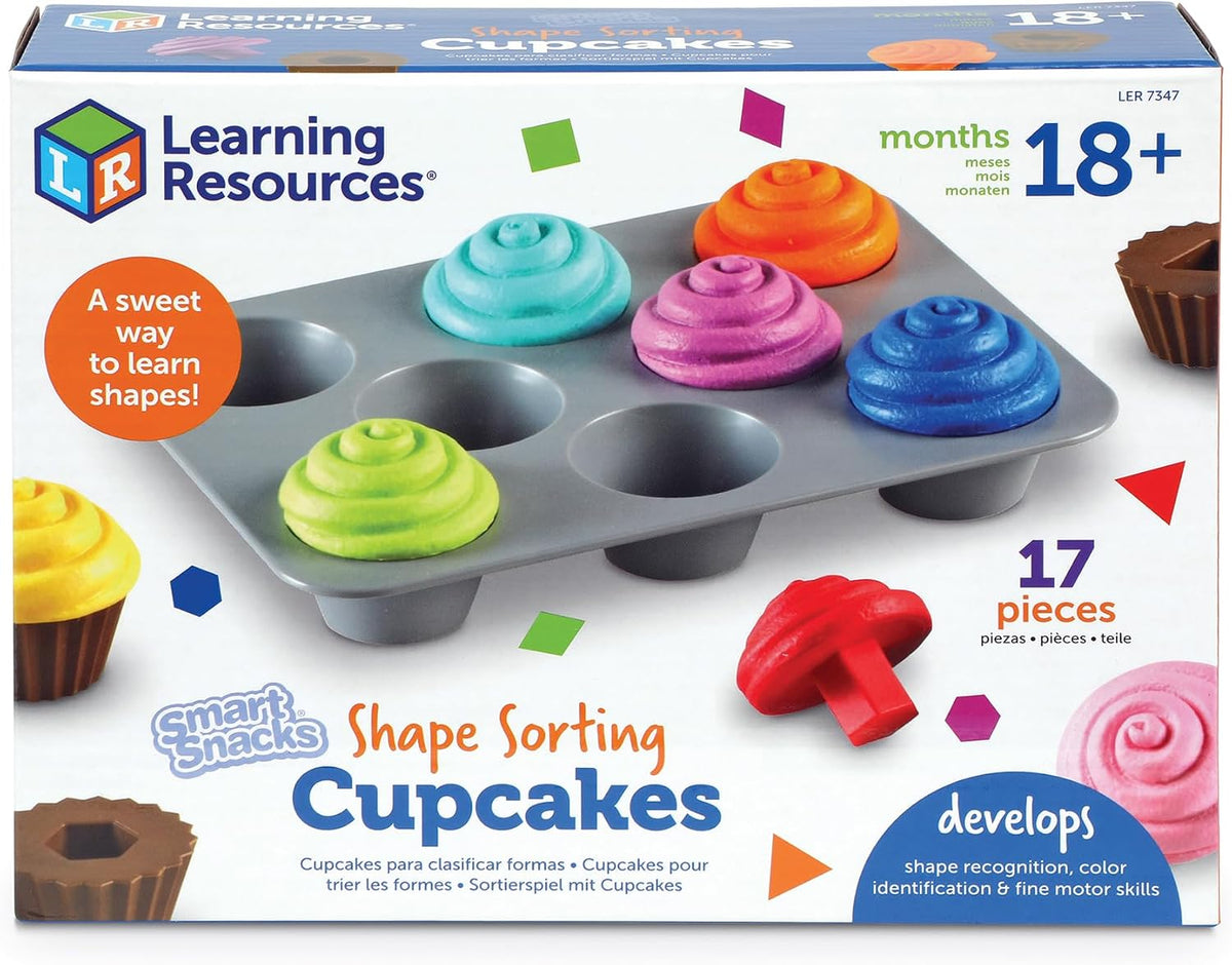Clasificación de formas en forma de madalenas, Smart Snacks de Learning Resources