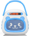 Reproductor de música portátil para niños pequeños, historias precargadas canciones de cuna y ruido blanco, mini reproductor MP3 para niños pequeños con altavoz Bluetooth, máquina de sonido de