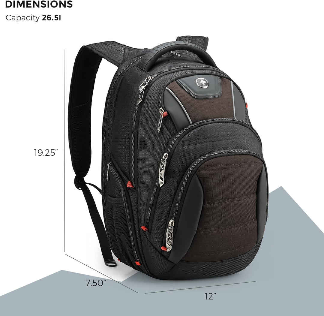 Swissdigital Design J14-32 - Mochila para laptop para hombre, bolsa...