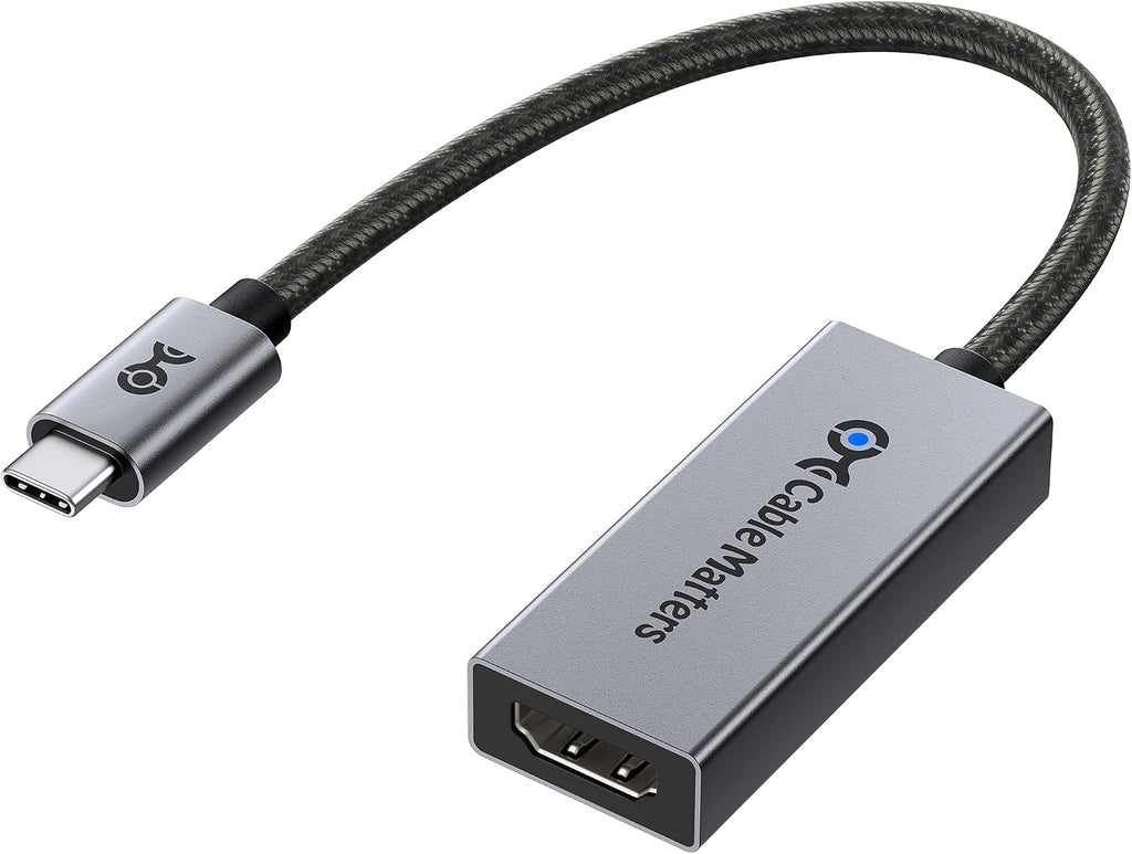 Cable Matters Adaptador unidireccional USB-C a HDMI 2.1 de 48Gbps para
