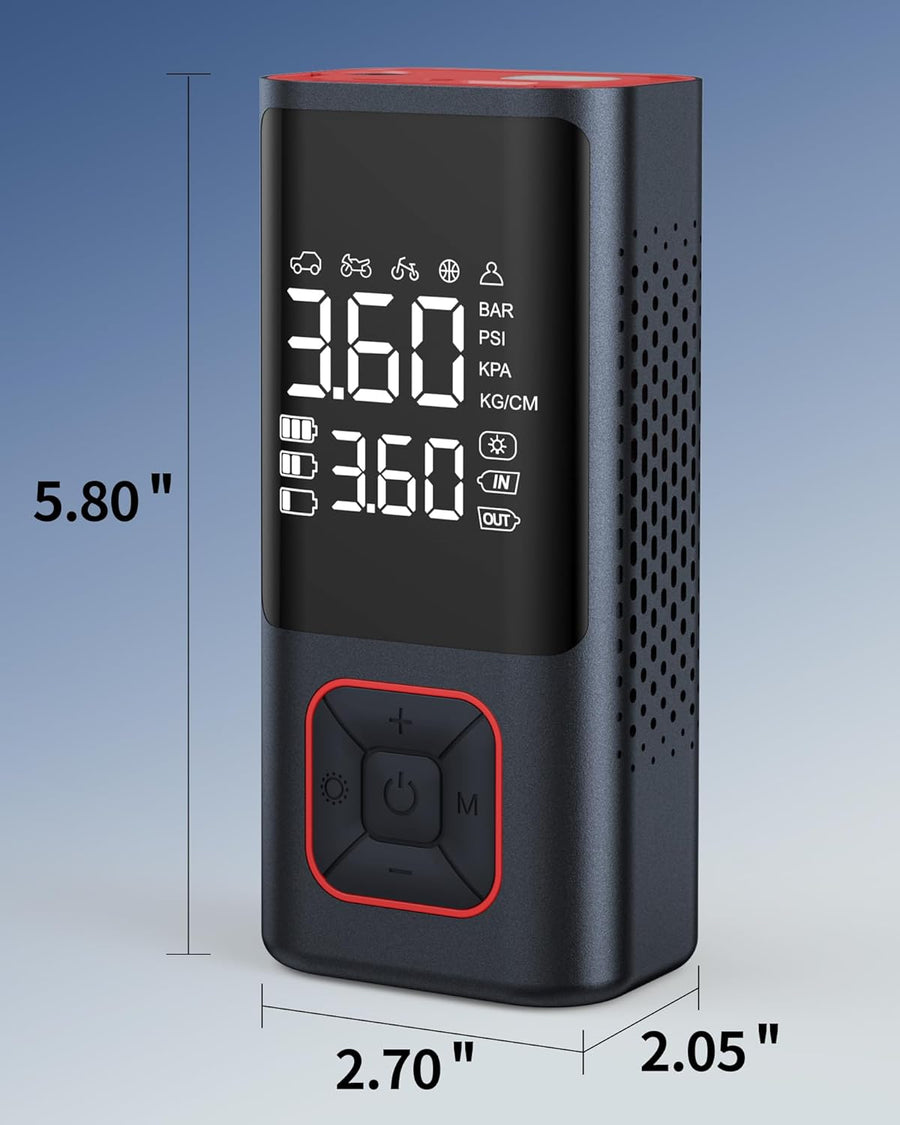 Powools Inflador de neumáticos inalámbrico 150PSI Compresor de aire...