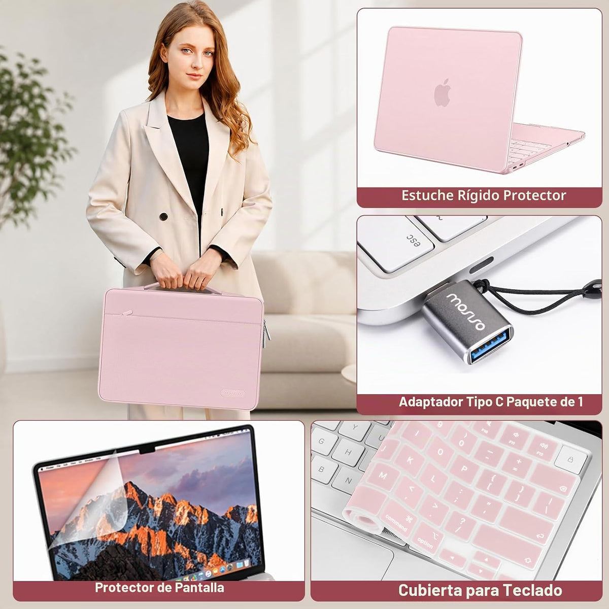 MOSISO Funda compatible con MacBook Neo de 13 pulgadas, modelo A340...