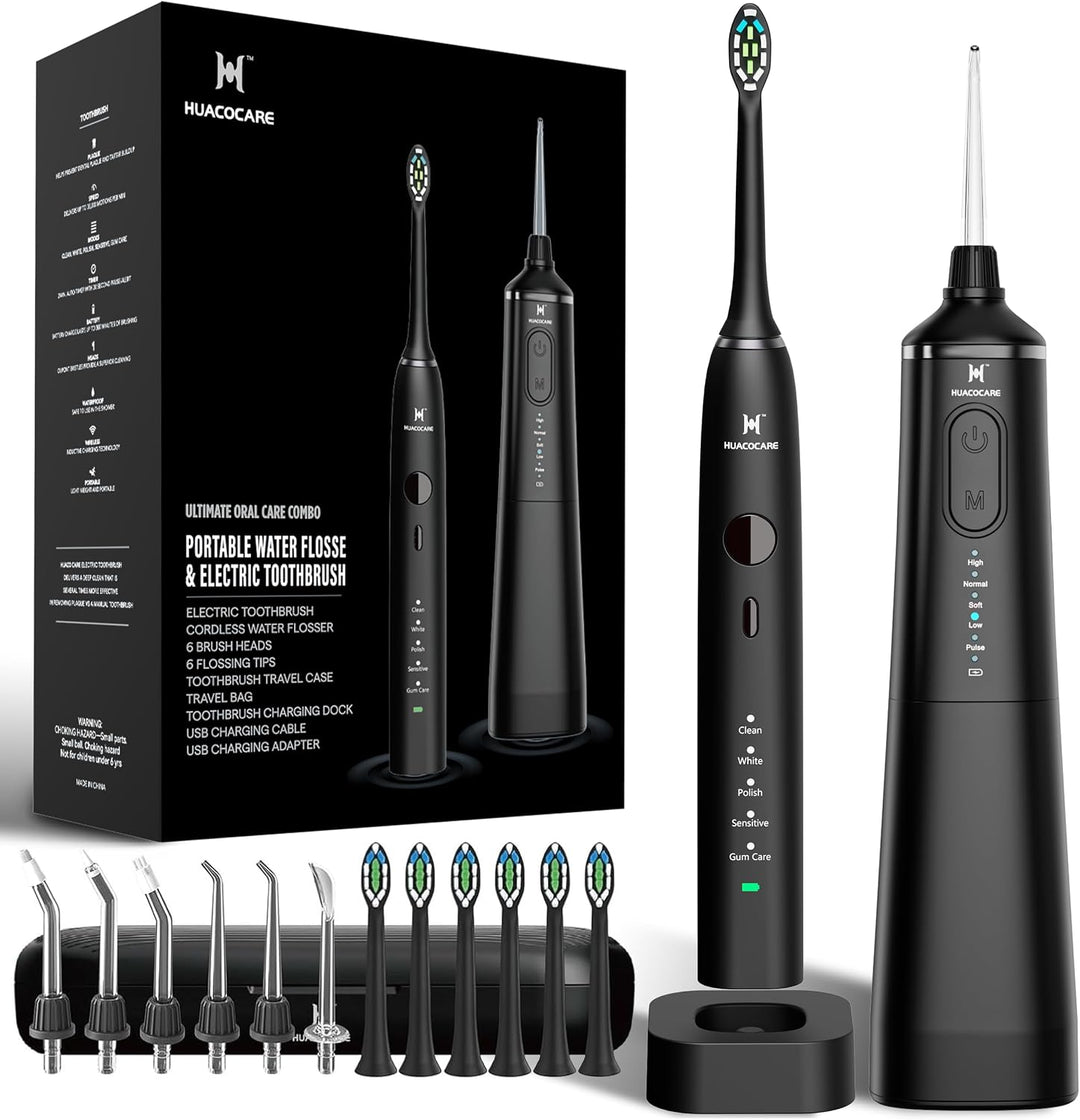Kit de Cuidado Dental Pro Mejorado: Hilo Dental de Agua de 5 Modos...
