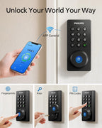 Cerradura de puerta Wi-Fi Philips, cerradura inteligente WiFi de en...