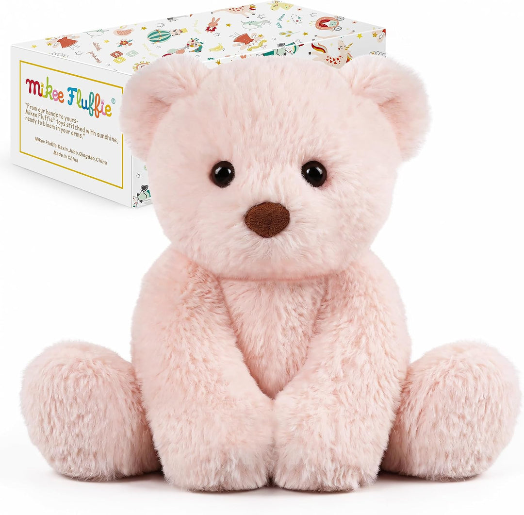 Mikee Fluffie Oso de peluche, juguete de peluche pequeño de 9 pulga...