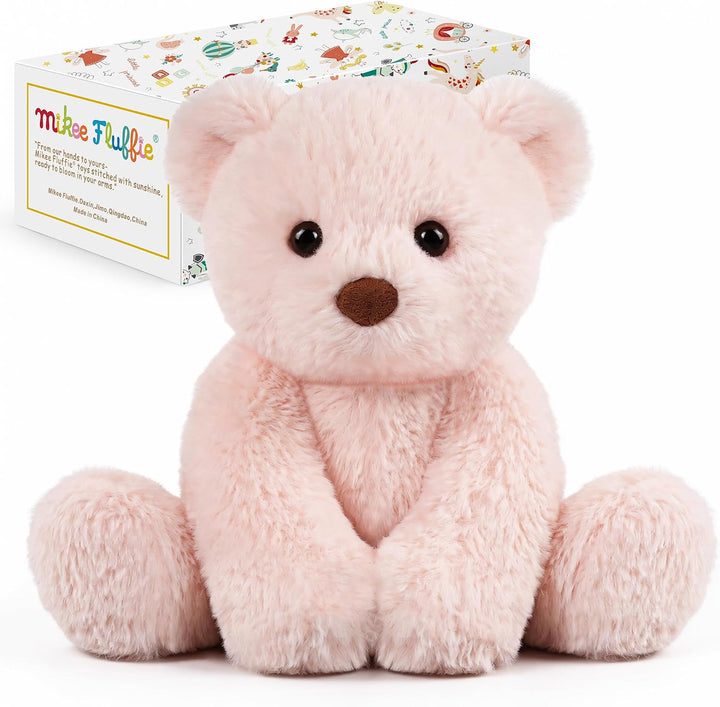 Mikee Fluffie Oso de peluche, juguete de peluche pequeño de 9 pulga...