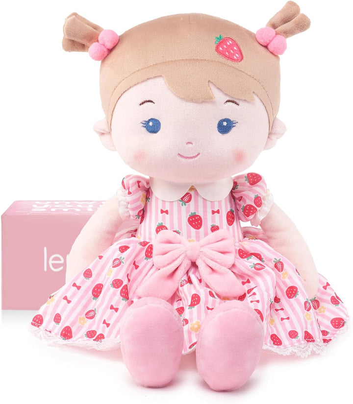 LeyaDoll Muñeca de bebé suave de felpa (40.6 cm), mi primera muñeca...