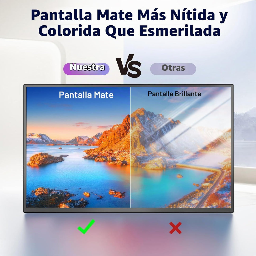COOLHOOD Monitor portátil FHD USB-C HDMI 120Hz de 18.5 pulgadas | M...