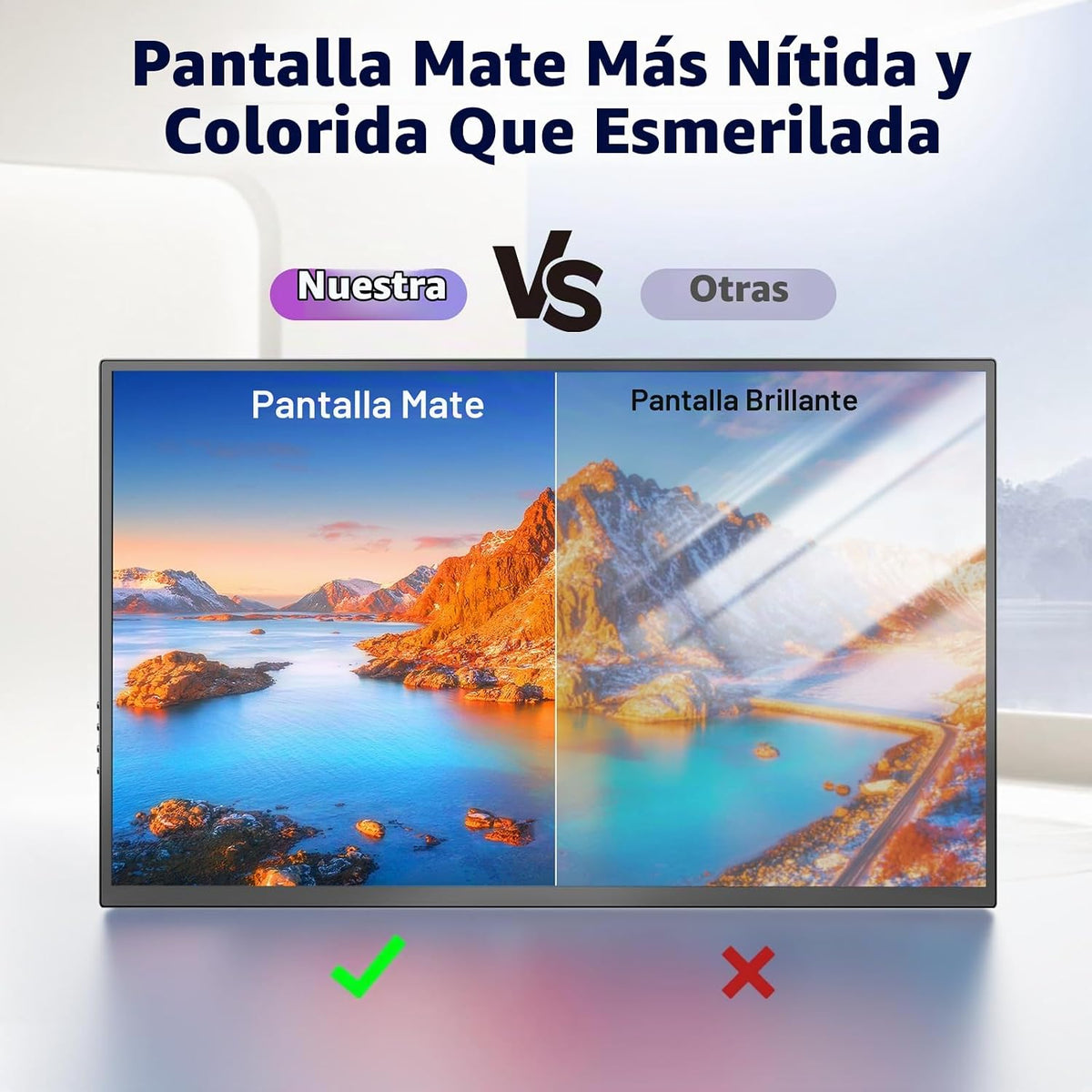 COOLHOOD Monitor portátil FHD USB-C HDMI 120Hz de 18.5 pulgadas | M...