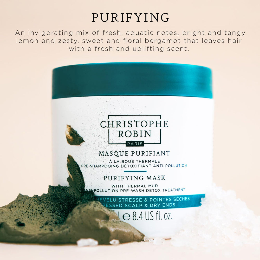 Christophe Robin Exfoliante purificador del cuero cabelludo con sal...