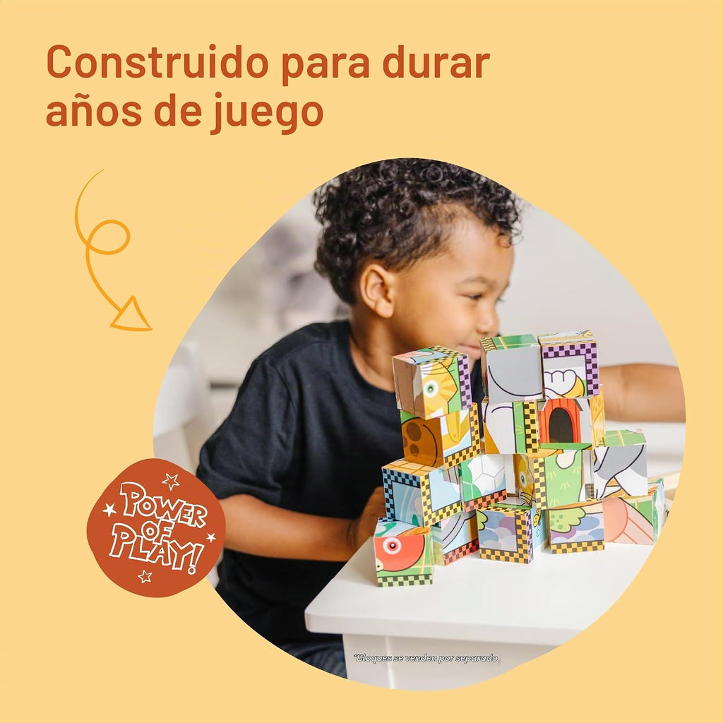 Mesa de Madera Maciza Melissa & Doug y 2 Sillas para Sala de Juegos