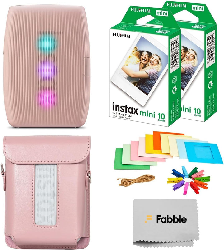 Fujifilm Impresora Instax Mini Link 3 para smartphone, paquete Rosa...