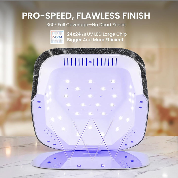 Lavinda Luz UV para uñas de gel, lámpara LED recargable para uñas,...