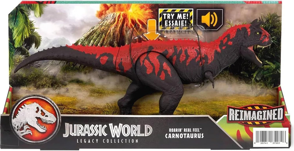 Colección Jurassic Legacy Reimagined Roarin' Real Feel Carnotaurus, edición limitada
