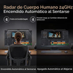 Lámpara LYMAX Barra de luz para monitor PRO+ con sensor, apta para monitores curvos