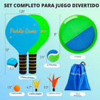 Juego de pelota de remo 2 en 1 y pelota de captura de lanzamiento