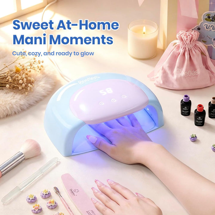 Beetles - Lámpara de uñas UV, luz de uñas de gel azul caramelo con...