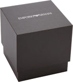 Emporio Armani Reloj cronógrafo para hombre con correa de acero inoxidable o cuero; reloj de vestir para hombre
