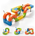 Juego de 81 piezas de tren eléctrico para niños de 3, 4, 5, 6 a 10