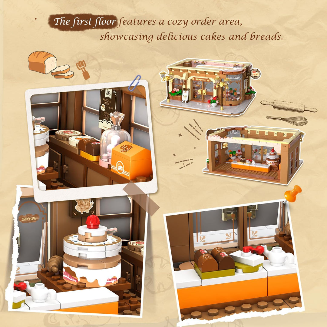 City Bakery Cafe House - Juego de construcción de casa con