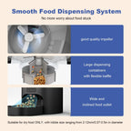 Comedero automático para gatos, dispensador de alimentos