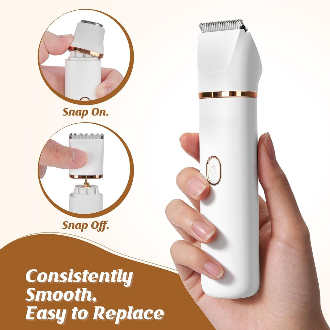 Afeitadora de pelo corporal 5 en 1 para mujer, recortadora de bikin...
