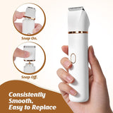 Afeitadora de pelo corporal 5 en 1 para mujer, recortadora de bikin...