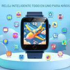 Reloj inteligente para niños con 26 juegos de rompecabezas, pantalla táctil HD, reloj para niños, cámara, reproductor de música, reloj despertador, calculadora, podómetro, tarjeta de aprendizaje, juguetes de 12/24 horas para niños de 3 a 12 años, regalo d