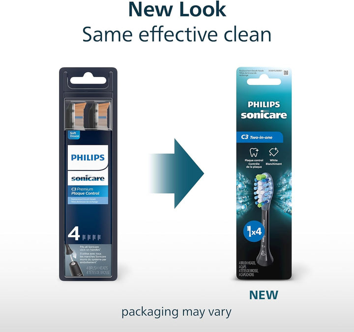 Philips Sonicare C3 Two-in-One - Cabezales de cepillo de dientes el...
